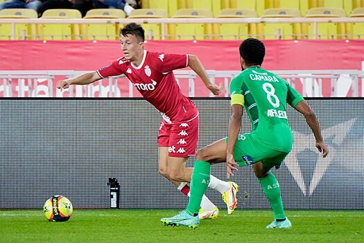 «Монако» — «Сент-Этьен» — 3:1, обзор матча, как сыграл Головин, 22 сентября 2021 года, Лига 1