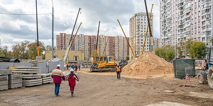 На станции «Лефортово» завершается сооружение основных конструкций