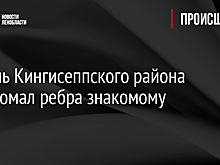 Житель Кингисеппского района переломал ребра знакомому