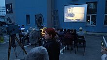 В Новосибирске вечером 9 мая под открытым небом показали военную кинохронику