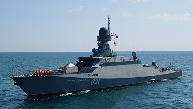 Корабли Каспийской флотилии провели пуск из «Калибра»