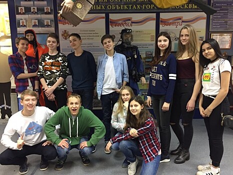 Учащиеся школы № 1195 посетили Музей пожарной охраны Москвы