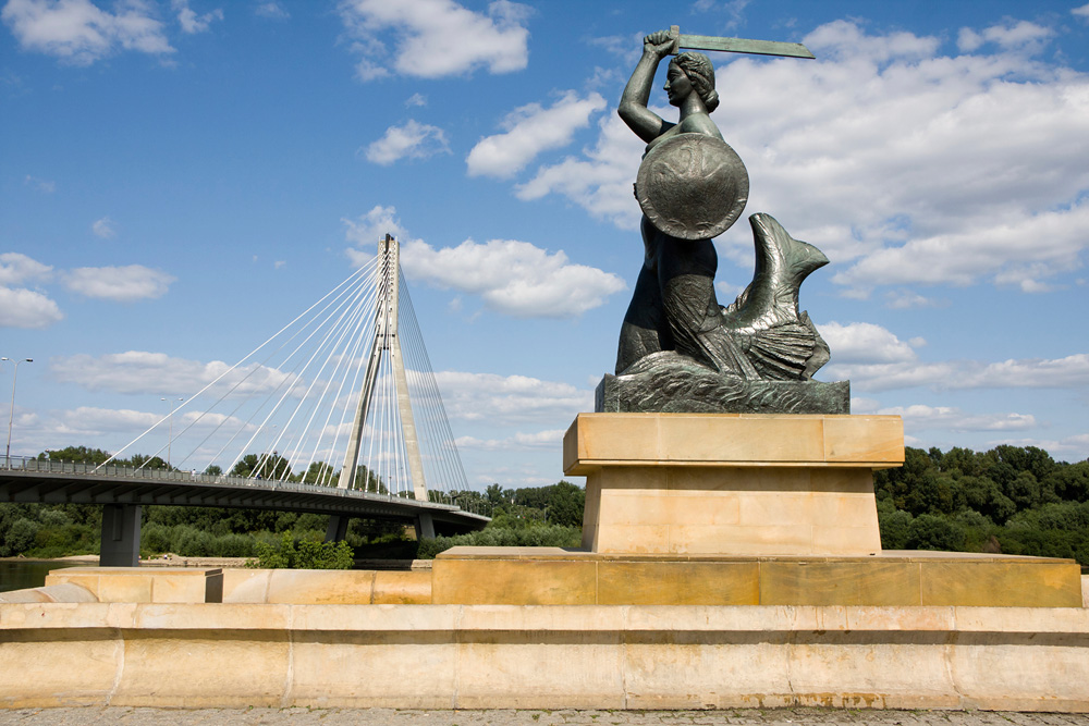 Памятник-фонтан Сиренки, Варшава, Польша, Европа