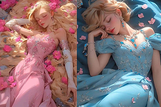 Принцессы вдохновляют сладко спать на артах от нейросети