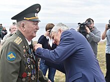 93-летнему жителю Курска вручили орден "Сампо". Ветеран участвовал в освобождении Олонецкого района