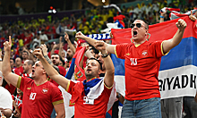 Сербские болельщики сожгли флаг НАТО на отборочном матче Евро-2024