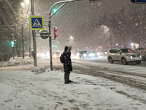 Снег и ураган бушуют на Камчатке: ветер сносит все на своем пути