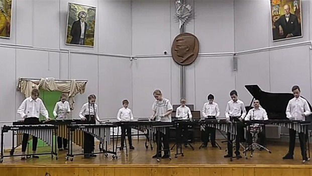 Ученики класса ударных инструментов из Вешняков победили в конкурсе «Звонкая капель»