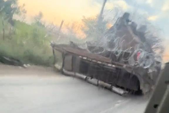 В зоне СВО заметили танк с мангалом судного дня