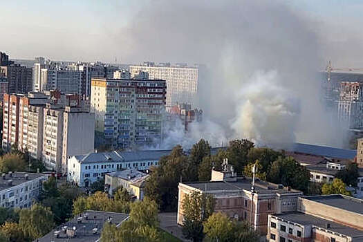 В городе Иваново произошел крупный пожар в общежитии