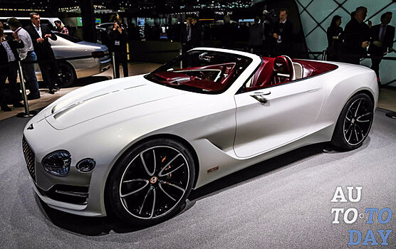Концепт электромобиля Bentley EXP 12 Speed 6e очень элегантен в движении