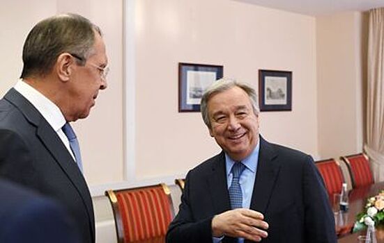 Лавров и Гутерреш обсудили Сирию и контакты омбудсменов России и Украины