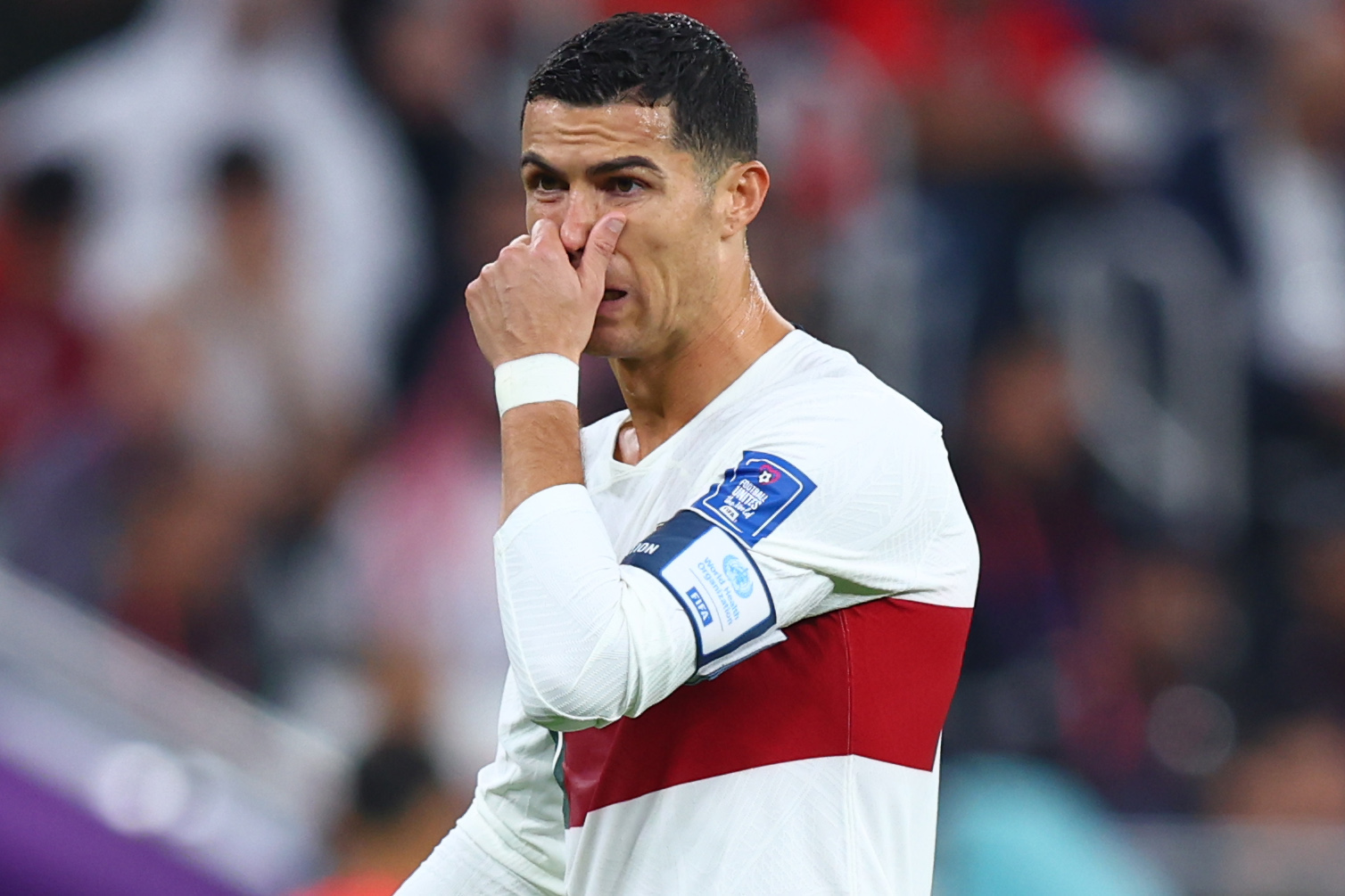 Роналду расплакался после поражения португальцев от сборной Марокко в ¼ финала ЧМ