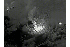 Росгвардия опубликовала кадры удара FPV-дронов по складу ВСУ под Черниговом