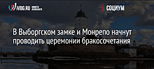 В Выборгском замке и Монрепо начнут проводить церемонии бракосочетания