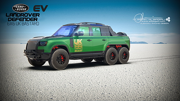 В интернете появились изображения пикапа Land Rover Defender 6х6