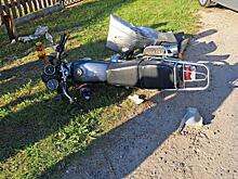 Подросток-мотоциклист врезался в иномарку в Клепиковском районе