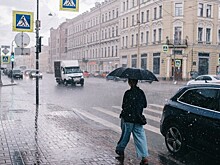 Недельная норма осадков обрушилась на Петербург за несколько минут