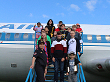 В Оренбурге транспортные полицейские и общественники организовали для воспитанников школы-интернат экскурсию в авиамузей