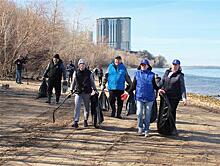 Депутаты и волонтеры очистили берег Волги от мусора