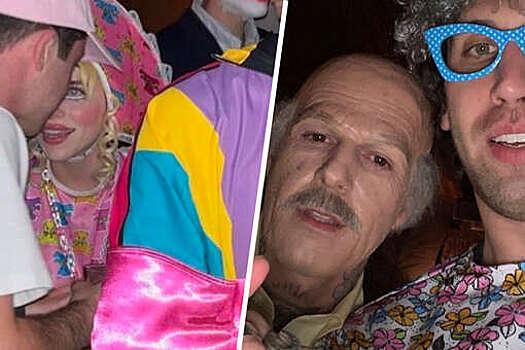 Билли Айлиш и фронтмен The Neighbourhood нарядились в младенца и старика на Хэллоуин