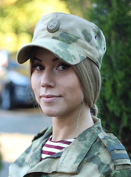 Младший сержант Дарья Хлебцевич. Северо-Западный округ войск национальной гвардии Российской Федерации 