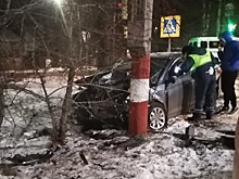Водитель погиб в лобовом ДТП у школы в Балахне