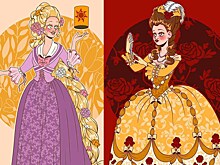 Художник показал исторически верные наряды принцесс Disney