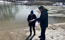 Спасатели предупреждают курян об опасности выхода на лёд