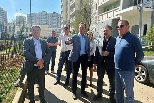 Префект ЗелАО побывал на объектах благоустройства Зеленограда