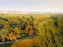 40-метровую скамью начали монтировать в нижегородском парке «Швейцария»