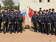 Московские спасатели торжественно открыли сквер 75-летия Победы