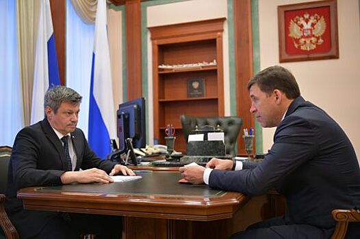 Евгений Куйвашев и Андрей Ветлужских обсудили вопросы взаимодействия региональных властей и областной Федерации профсоюзов