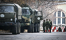 Военные грузовики выдвинулись в центр Минска
