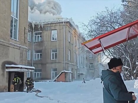 Открытое горение в Новосибирском колледже ликвидировано