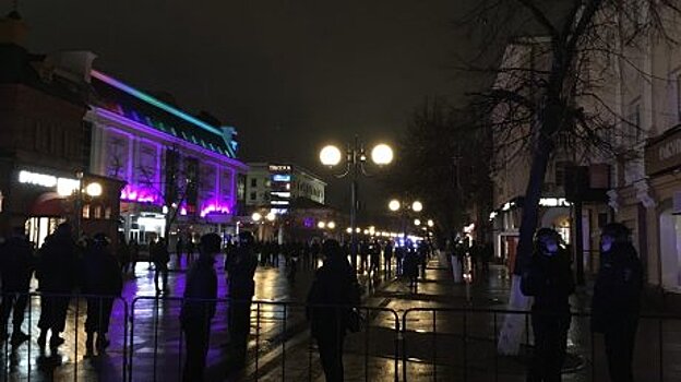 В несанкционированной акции в Пензе участвовало около сотни человек