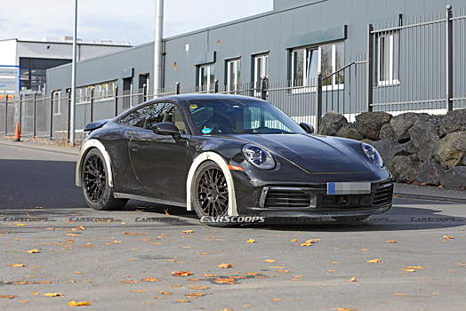  		 			Porsche тестировал странный 911-ый на Нюрбургринге 		 	