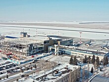 В новом аэропорту Оренбурга монтируют кровлю и остекляют фасад