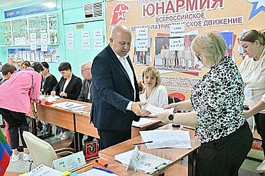 Сергей Кравчук проголосовал на выборах мэра Хабаровска