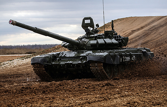Танки Т-72 с "Гадюками" вступили в бой под Дамаском