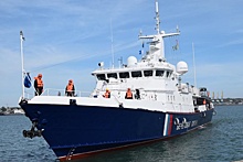 Спущен на воду пограничный сторожевой корабль "Кавказ" проекта 10410