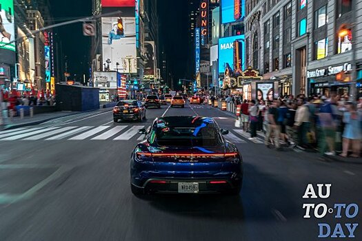 Porsche Taycan совершает 656-км путешествие из Ниагарского водопада в Нью-Йорк