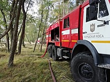 На Куршской косе загорелись 70 "квадратов" леса