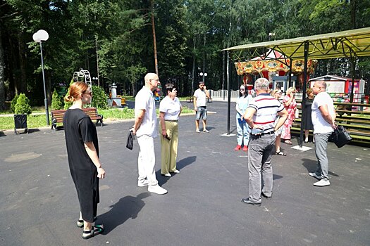 Волоколамский городской парк после обновления готовится принимать гостей