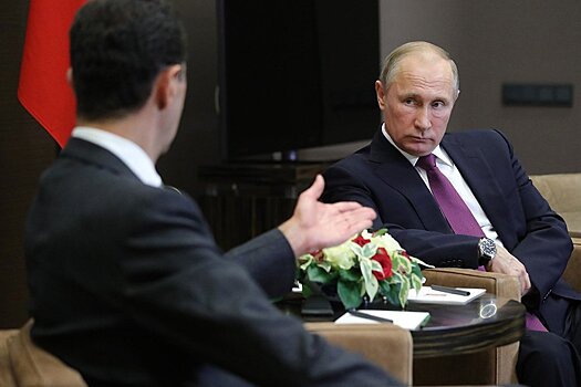 Путин заверил Асада в поддержке Москвой суверенитета Сирии