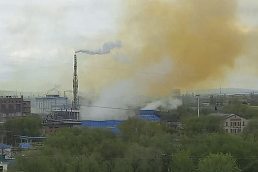 Оранжевое облако образовалось в Невинномысске из-за остановки агрегатов на химическом заводе