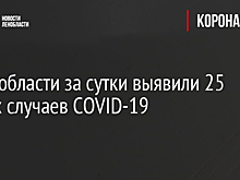 В Ленобласти за сутки выявили 25 новых случаев COVID-19