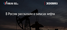 В России рассказали о запасах нефти