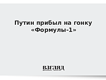 Путин прибыл на гонку «Формулы-1»