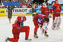 Поражение сборной России от Чехии в финале чемпионата мира 2010 года, удаление Емелина за силовой приём на Ягре, видео